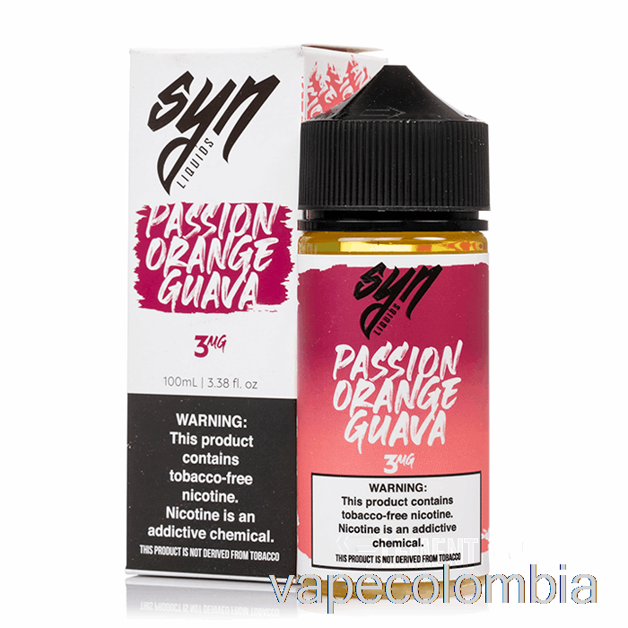 Vape Desechable Naranja Pasión Guayaba - Syn Liquid - 100ml 3mg